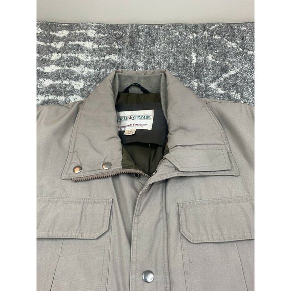 FIELD & STREAM GORDON & FERGUSON KHAKI INSULATED Large JACKET LONG - Picture 3 of 6